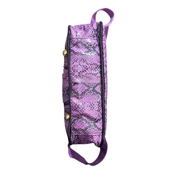 Vtg Y2K Baby Phat Purple Snake Skin Pattern Shoulder Bag Purse Studded HTF Rare - Picture 5 of 16